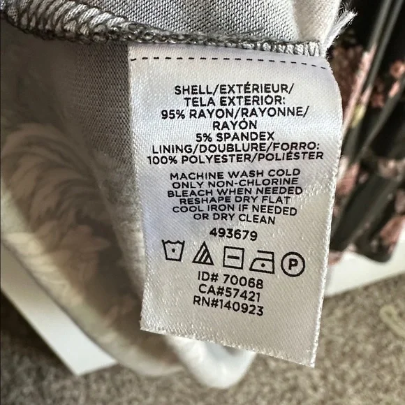 LOFT Olive and Pink Floral Maxi Dress - Picture 5 of 5